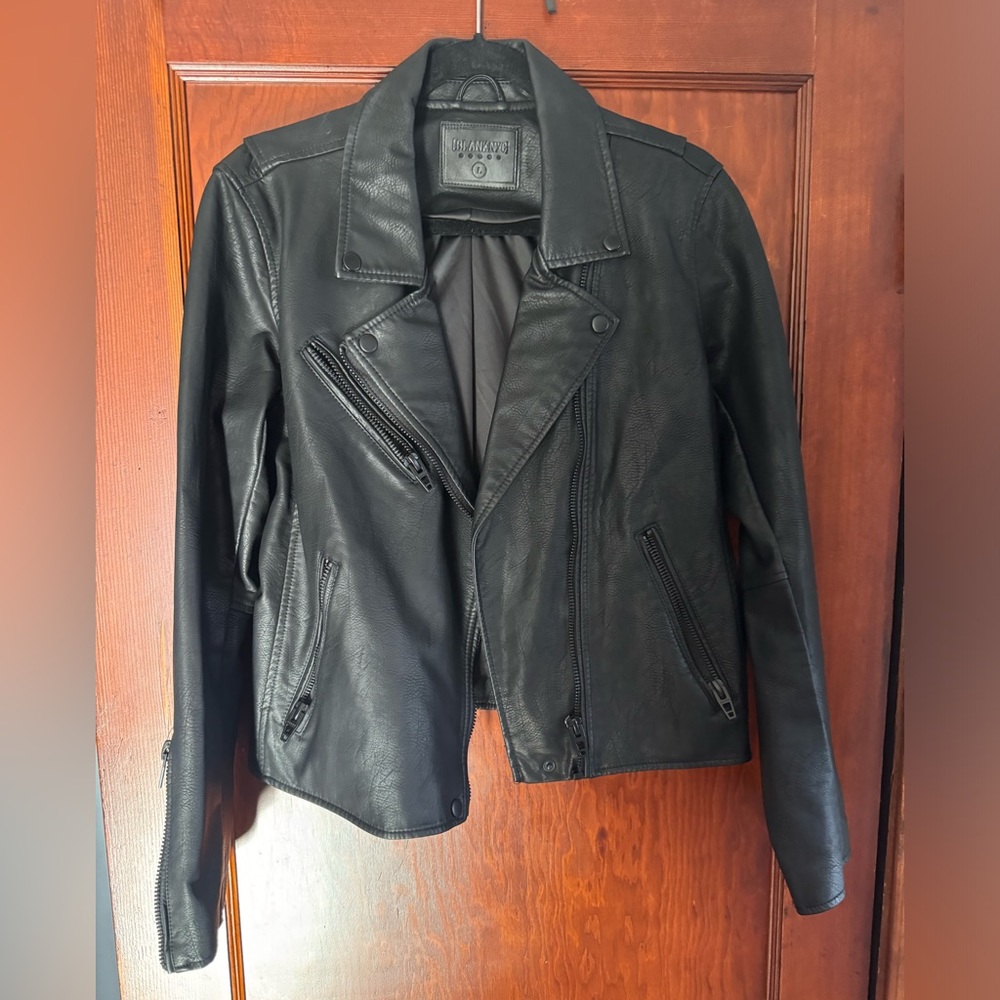 BLANKNYC Faux Leather Moto Jacket Women’s, Size Large